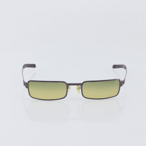FENDI Sunglasses Plastic Metal 2 Set Black Purple Auth BA16226