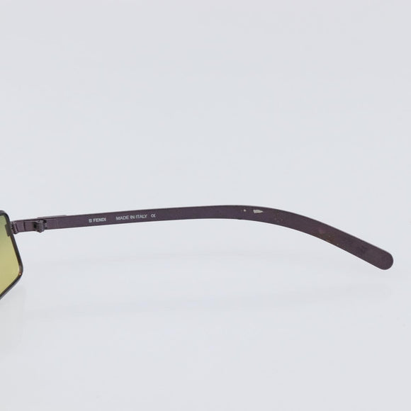 FENDI Sunglasses Plastic Metal 2 Set Black Purple Auth BA16226