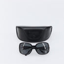 BVLGARI Sunglasses Plastic Black Silver Auth BA16227-16