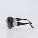 BVLGARI Sunglasses Plastic Black Silver Auth BA16227-4