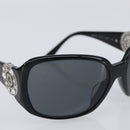 BVLGARI Sunglasses Plastic Black Silver Auth BA16227-6