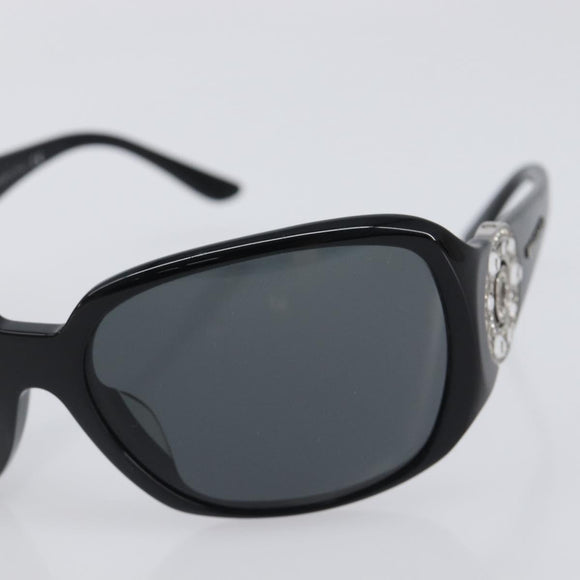 BVLGARI Sunglasses Plastic Black Silver Auth BA16227