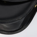 BALLY Shoulder Bag Leather Black Gold Auth BA1625-9