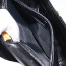 BALLY Shoulder Bag Leather Black Gold Auth BA1625-20