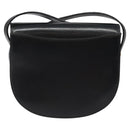 BALLY Shoulder Bag Leather Black Gold Auth BA1625-2