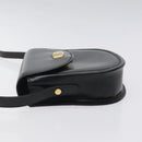 BALLY Shoulder Bag Leather Black Gold Auth BA1625-4