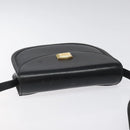 BALLY Shoulder Bag Leather Black Gold Auth BA1625-6