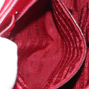 CELINE Boogie Bag Hand Bag Patent Red Silver Auth BA16250A-23
