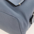 Chloe Dahlia Hand Bag Leather 2way Light Blue Gold Tone Auth BA16258V-18