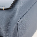 Chloe Dahlia Hand Bag Leather 2way Light Blue Gold Tone Auth BA16258V-19