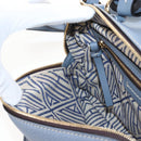 Chloe Dahlia Hand Bag Leather 2way Light Blue Gold Tone Auth BA16258V-25