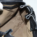 Chloe Elsie Hand Bag Leather 2way Black Gold Auth BA1626-19