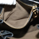 Chloe Elsie Hand Bag Leather 2way Black Gold Auth BA1626-21