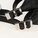 PRADA Backpack Leather 2way Black Silver Auth BA16262SAM-10