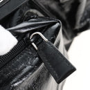 PRADA Backpack Leather 2way Black Silver Auth BA16262SAM-20