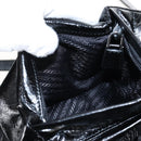 PRADA Backpack Leather 2way Black Silver Auth BA16262SAM-21