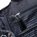PRADA Backpack Leather 2way Black Silver Auth BA16262SAM-26