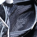 PRADA Backpack Leather 2way Black Silver Auth BA16262SAM-27