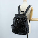 PRADA Backpack Leather 2way Black Silver Auth BA16262SAM-29