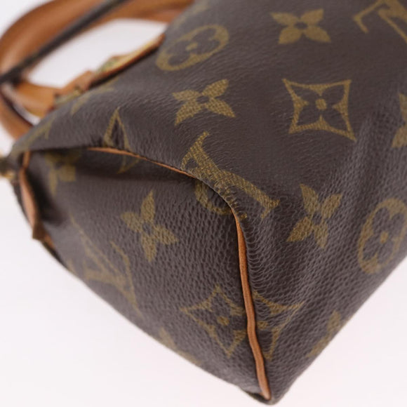LOUIS VUITTON Monogram Mini Speedy Hand Bag M41534 LV Auth BA16265V