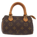 LOUIS VUITTON Monogram Mini Speedy Hand Bag M41534 LV Auth BA16265V-2