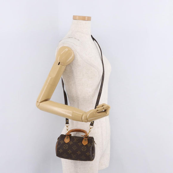 LOUIS VUITTON Monogram Mini Speedy Hand Bag M41534 LV Auth BA16265V