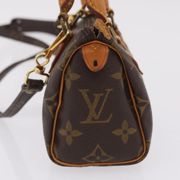 LOUIS VUITTON Monogram Mini Speedy Hand Bag M41534 LV Auth BA16265V
