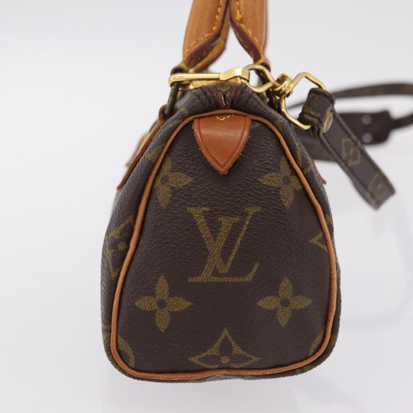 LOUIS VUITTON Monogram Mini Speedy Hand Bag M41534 LV Auth BA16265V