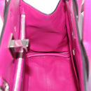 Salvatore Ferragamo Studio Bag Small Leather 2way Purple Silver Auth BA16267V-25