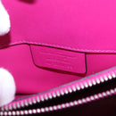 Salvatore Ferragamo Studio Bag Small Leather 2way Purple Silver Auth BA16267V-29
