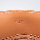CELINE Vertical Cabas Large Hand Bag Canvas Ivory Gold Tone Auth BA16270M-17