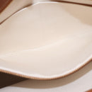 CELINE Vertical Cabas Large Hand Bag Canvas Ivory Gold Tone Auth BA16270M-22