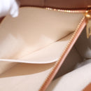 CELINE Vertical Cabas Large Hand Bag Canvas Ivory Gold Tone Auth BA16270M-23