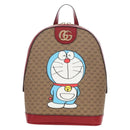 GUCCI Doraemon Micro GG Backpack PVC Beige Gold Tone 647816 Auth BA16280M-2