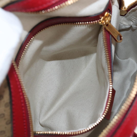 GUCCI Doraemon Micro GG Backpack PVC Beige Gold Tone 647816 Auth BA16280M