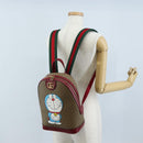 GUCCI Doraemon Micro GG Backpack PVC Beige Gold Tone 647816 Auth BA16280M-27