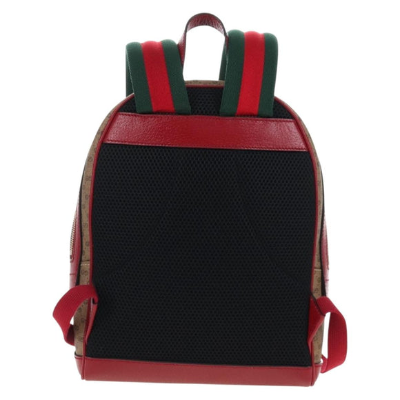 GUCCI Doraemon Micro GG Backpack PVC Beige Gold Tone 647816 Auth BA16280M
