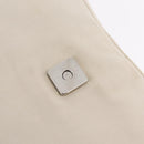 FENDI Mamma Baguette Shoulder Bag cotton Ivory Silver Auth BA16283-18