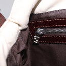 FENDI Mamma Baguette Shoulder Bag cotton Ivory Silver Auth BA16283-24