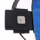 FENDI Mamma Baguette Shoulder Bag Beads Black Silver Auth BA16285SAM-18