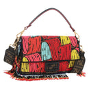 FENDI Zucca Canvas Mamma Baguette Shoulder Bag Brown Gold 8BR600 Auth BA16286SM-1