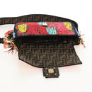 FENDI Zucca Canvas Mamma Baguette Shoulder Bag Brown Gold 8BR600 Auth BA16286SM-25