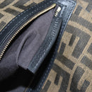 FENDI Zucca Canvas Mamma Baguette Shoulder Bag Brown Gold 8BR600 Auth BA16286SM-11