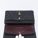 CHANEL Matelasse 25 Chain Shoulder Bag Caviar Skin Black Gold CC Auth BA16288SM-20
