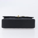 CHANEL Matelasse 25 Chain Shoulder Bag Caviar Skin Black Gold CC Auth BA16288SM-9