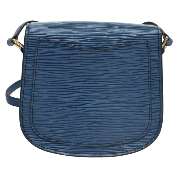 LOUIS VUITTON Epi Saint Cloud PM Shoulder Bag Blue M52195 LV Auth BA1629