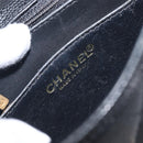 CHANEL Mini Matelasse 17 Chain Shoulder Bag Caviar Skin Black Auth BA16291SM-18