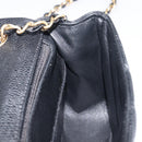 CHANEL Mini Matelasse 17 Chain Shoulder Bag Caviar Skin Black Auth BA16291SM-20