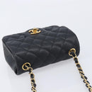 CHANEL Mini Matelasse 17 Chain Shoulder Bag Caviar Skin Black Auth BA16291SM-6