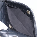 CHANEL Mini Matelasse 20 Chain Shoulder Bag Lamb Skin Black Gold Auth BA16292SM-26